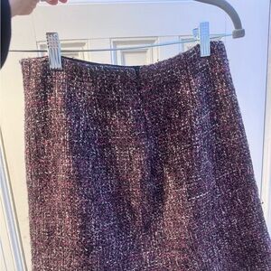 Burgendy tweed skirt by Club Monaco Size 2